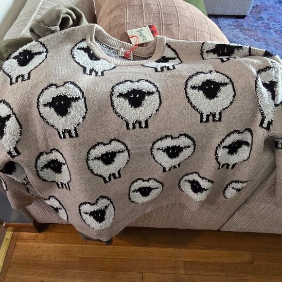 Woolrich x Target Adult Sheep Print Pullover Sweater Size XXL NWT unisex - Picture 2 of 6